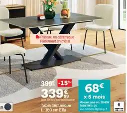 BUT Table céramique Ella offre