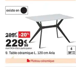 BUT Table céramique Aria offre