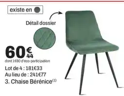 BUT Chaise Bérénice offre