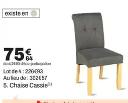 BUT Chaise Cassie offre