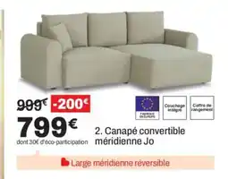 BUT Canapé convertible méridienne Jo offre