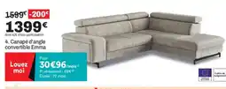 BUT Canapé d'angle convertible Emma offre