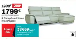 BUT Canapé méridienne relax Douglas offre