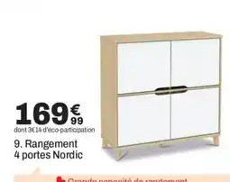 BUT Rangement 4 portes Nordic offre