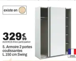 BUT Armoire 2 portes coulissantes Swing offre