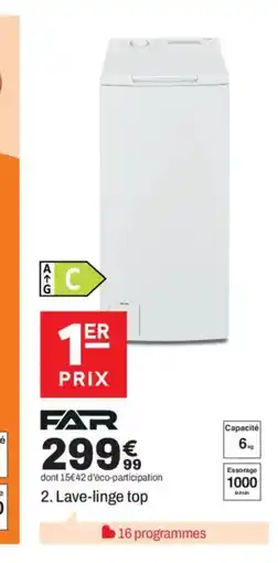 BUT FAR Lave-linge top offre