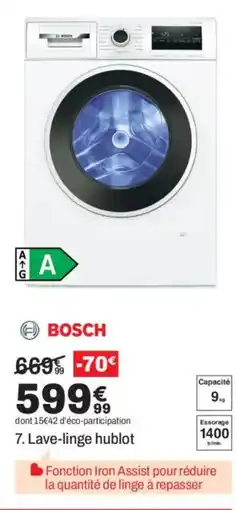 BUT BOSCH Lave-linge hublot offre