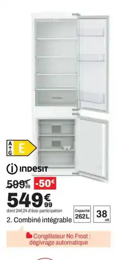BUT INDESIT Combiné intégrable offre