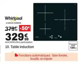 BUT WHIRLPOOL Table induction offre