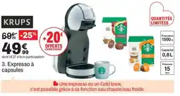 BUT KRUPS Expresso à capsules offre