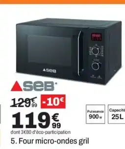BUT SEB Four micro-ondes gril offre