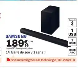 BUT SAMSUNG Barre de son 3.1 sans fil offre