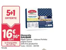 Promocash GALBANI Mozzarella offre