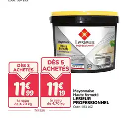 Promocash LESIEUR PROFESSIONNEL Mayonnaise Haute fermeté offre