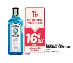 Promocash BOMBAY SAPPHIRE London Dry Gin offre