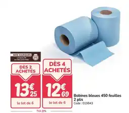Promocash Bobines bleues 450 feuilles offre