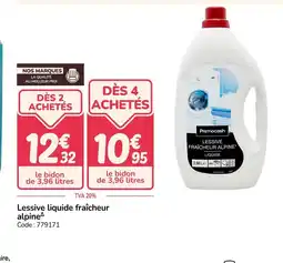 Promocash Lessive liquide fraîcheur alpine offre