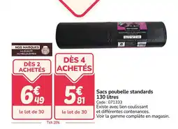 Promocash Sacs poubelle standards offre