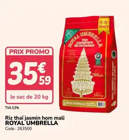 Promocash ROYAL UMBRELLA Riz thaï jasmin hom mali offre
