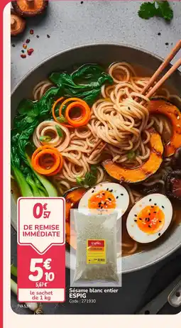 Promocash ESPIG Sésame blanc entier offre