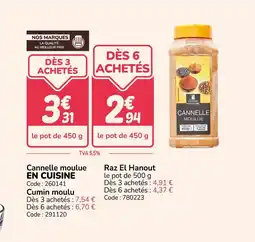 Promocash EN CUISINE Cannelle moulue offre