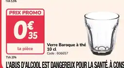 Promocash Verre Baroque à thé offre