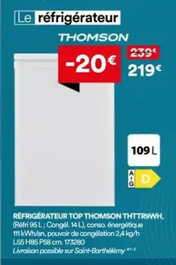 BUT THOMSON Réfrigérateur top THTTR9WH offre