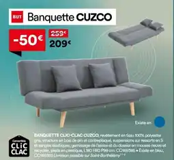 BUT CLIC-CLAC Banquette cuzco offre