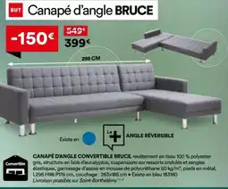 BUT Canapé d'angle convertible bruce offre