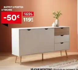 BUT Buffet 2 portes 3 tiroirs offre