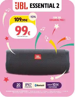 Darty Enceinte sans fil jbl flip essential 2 offre