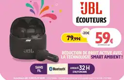Darty Ecouteurs JBL TUNE FLEX NOIR offre