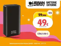 Darty Batterie externe urban factory juicee offre