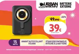 Darty Batterie externe urban factory magnetique - universel offre