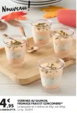 Utile Verrines au saumon fromage frais et concombre offre