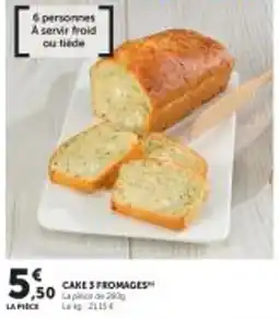 Utile Cake 3 fromages offre