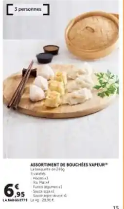 Utile Assortiment de bouchées vapeur offre