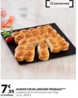 Utile Damier cœur lardons fromage offre