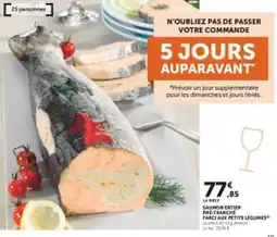 Utile Saumon entier pre-tranche farciaux petits legumes offre