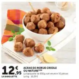 Utile Acras de morue creole ou nature offre