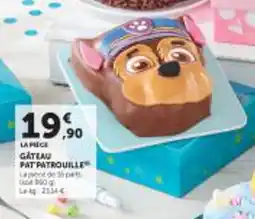 Utile Gateau pat patrouille offre