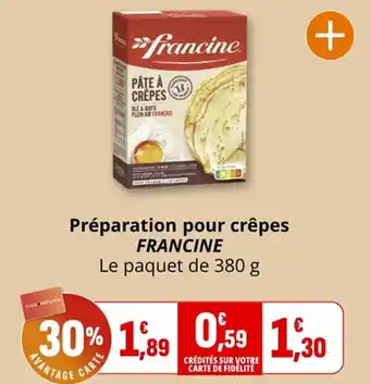 Préparation pour crêpes francine