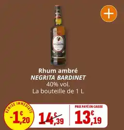 Coccinelle Express Rhum ambré negrita bardinet offre