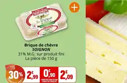 Coccinelle Express Brique de chèvre soignon offre