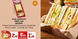Coccinelle Express Club sandwich 100% mie daunat offre