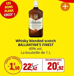 Coccinelle Express Whisky blended scotch ballantine's finest offre