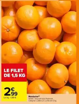 Carrefour Mandarine offre