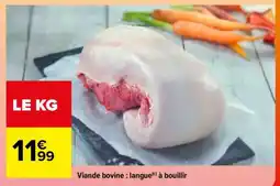 Carrefour Viande Bovine : Langue offre