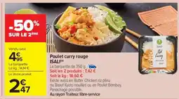 Carrefour Market Poulet curry rouge offre