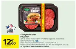 Carrefour Market 8 burgers du chef offre